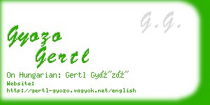 gyozo gertl business card
